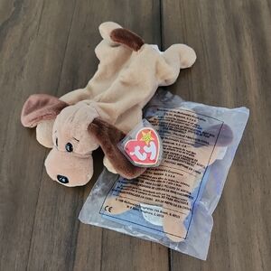 Ty Bones The Dog Beanie & Teenie Beanie Baby Set